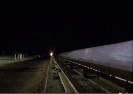 اختبار مزلقة صواريخ فائقة السرعة