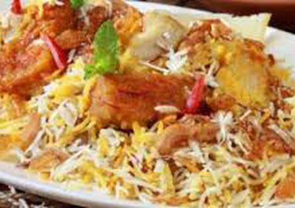 أرز البرياني مع سمك الفيليه