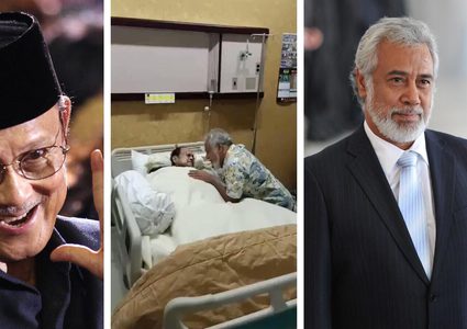 شاهد لحظات مؤثرة بين رئيسين سابقين قبيل وفاة أحدهما