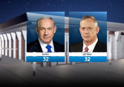 نتائج شبه رسمية: تقدم تحالف "أزرق أبيض" على "الليكود" بفارق مقعد
