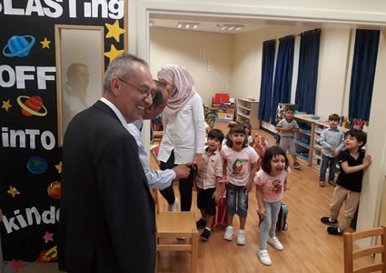 رئيس جامعة النجاح يتفقد المعهد الفلسطيني للطفولة