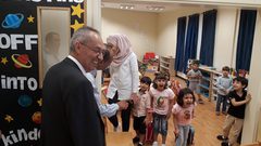 رئيس جامعة النجاح يتفقد المعهد الفلسطيني للطفولة