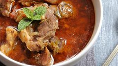 مقادير مقلقل لحم بقدر الضغط