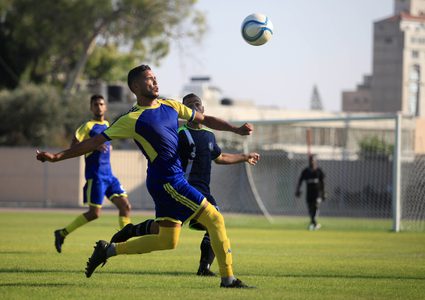 الدوري الممتاز على ملعب اليرموك في غزة