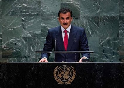 أمير قطر: سنواصل تقديم دعمنا السياسي والإنساني للشعب الفلسطيني