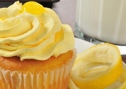 كب كيك بالليمون