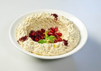 متبل الباذنجان بالرمان