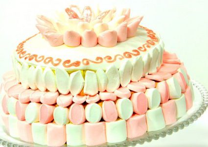 كيكة المارشميلو والأناناس الباردة