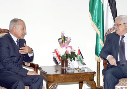 الرئيس يلتقي الأمين العام لجامعة الدول العربية أحمد أبو الغيط