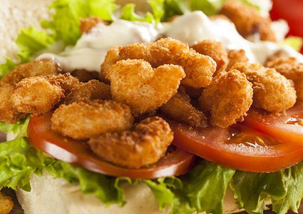 ساندوتش الجمبري المقلي