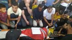 نابلس تشيع الشهيد عدوي