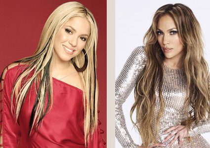 جنيفر لوبيز وشاكيرا يجتمعان في حفل السوبر بول