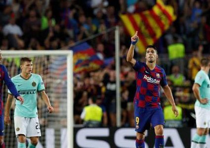 برشلونة يحقق فوزا ثمينا على انتر ميلان في دوري أبطال أوروبا