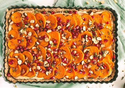 صينية البطاطا الحلوة في الفرن