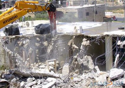 جنين: الاحتلال يهدم منزلاً بحجة عدم الترخيص
