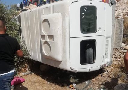 14 إصابة إثر حادث سير شرق بيت لحم