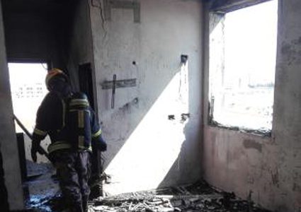 إصابة شاب بحريق شقة جنوب شرق جنين