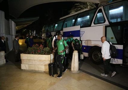 وصول المنتخب السعودي لفلسطين