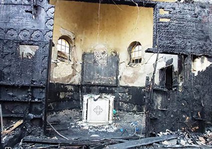 مصر: احتراق كنيسة "مار جرجس​"
