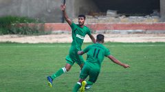نادي الصداقة ونادي غزة الرياضي خلال مباراة الدوري الممتاز