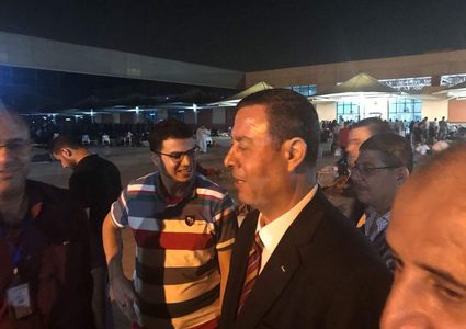 السفير اللوح يعود المرضى في مستشفى فلسطين بالقاهرة