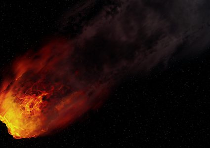 كرة لهب تنير سماء الصين