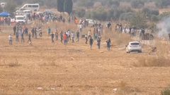 اصابات عقب قمع الاحتلال مسيرة سلمية شمال رام الله