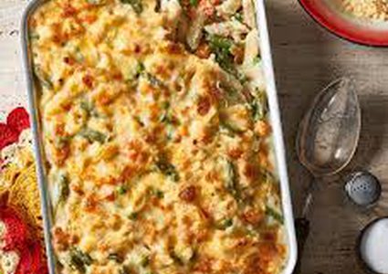 مكرونة بالبشاميل والخضار