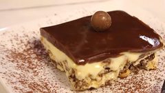 حلى الشوكولاتة البارد والموز