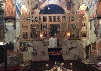 لجنة الكنائس تدشن أعمال ترميم كنيسة موسى الحبشي في نابلس