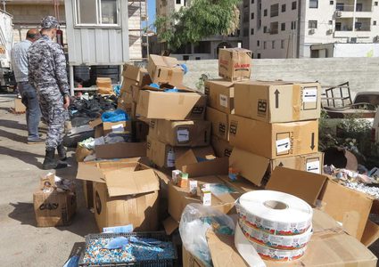 إتلاف بضائع منتهية الصلاحية وأخرى ممنوعة في جنين