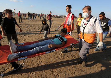 اصابات برصاص الاحتلال شرق قطاع غزة