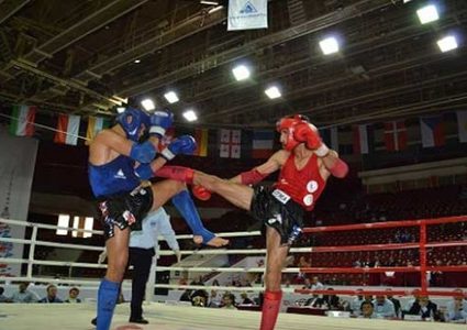 سيف سدر بطل "الكيك بوكسينغ" على مستوى فلسطين