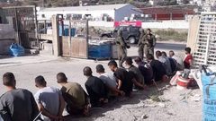 اعتقال 12 عاملا جنوب غرب جنين