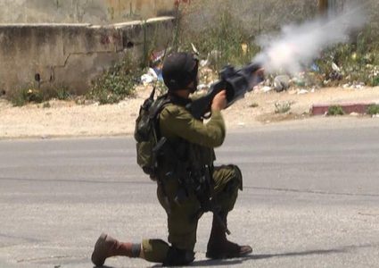 نابلس: الاحتلال يستهدف المزارعين بقنابل الغاز