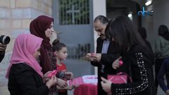 فعالية إضاءة الأماكن الأثرية للتوعية بأهمية الكشف عن سرطان الثدي