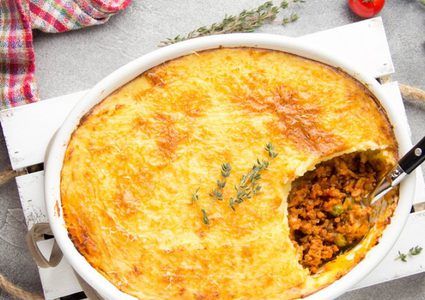 صينية توست باللحم