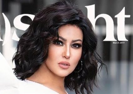 سمية الخشاب تحتفل بتكريمها في برشلونة