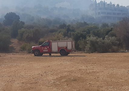 حريق هائل في واد ملحم وواد الحرامية