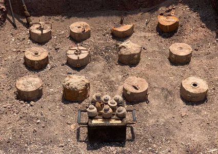 انتهاء عمليات إزالة الألغام في حقل عرابة