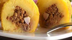 بطاطس محشوّة باللحمة الشهية