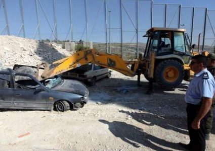 اتلاف 70مركبة غير قانونية وتوقيف 8 مطلوبين للعدالة في ضواحي القدس