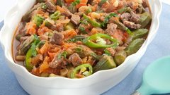 صينية البامية باللحم