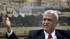 عريقات يلتقي أعضاء من الكونغرس الأميركي