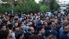غزة تودع الشهيد بهاء أبو عطا الذي استشهد فجر اليوم الثلاثاء خلال قصف غزة