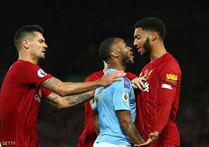 "اشتباك" بمعسكر إنجلترا والسبب مباراة ليفربول ومانشستر سيتي