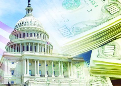 عجز الميزانية الأمريكية يصل لـ 134 مليار دولار