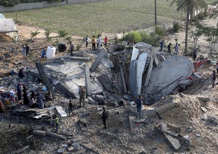 آثار الدمار الذي خلفه عدوان الاحتلال على قطاع غزة