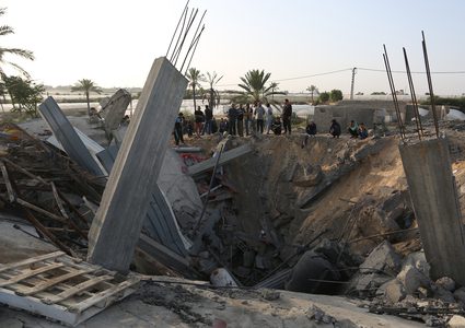 آثار الدمار الذي خلفه عدوان الاحتلال على قطاع غزة