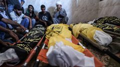 غزة تشيع جثامين شهداء عائلة أبو ملحوس